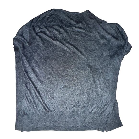 Northern Isles V Neck Sweater Men's Size XL Black Silk Cashmere Blend Pullover - Picture 3 of 5